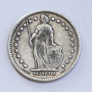 1906 Switzerland 1 Franc Silver